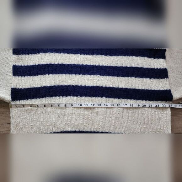 Handknit Just For You Personalized Robert Striped Sweater Men's Size 2X - Picture 3 of 5